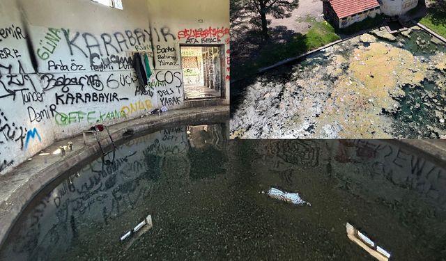 Termal suyu olan hamamın hali içler acısı