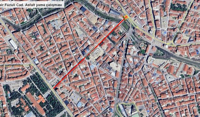 Şair Fuzuli Caddesi bu akşam kapalı olacak