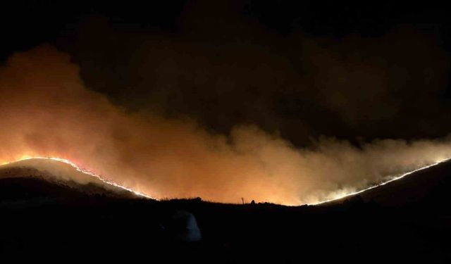 Afyonkarahisar’daki orman yangınına müdahale sürüyor