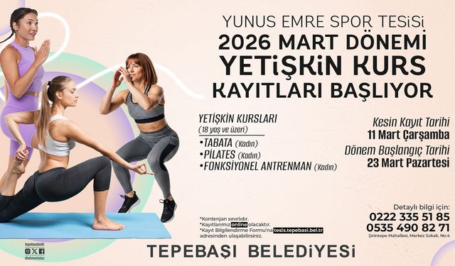 Tepebaşı’nda yetişkin kursları için kayıtlar başladı