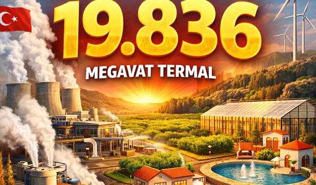 Türkiye'nin  jeotermal kapasitesi 19 bin megavat termale ulaştı