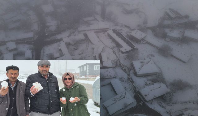 Nisan ayında Eskişehir'de kar gördük