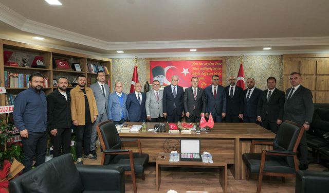 EOSB’den MHP İl Başkanı Sezer’e hayırlı olsun ziyareti
