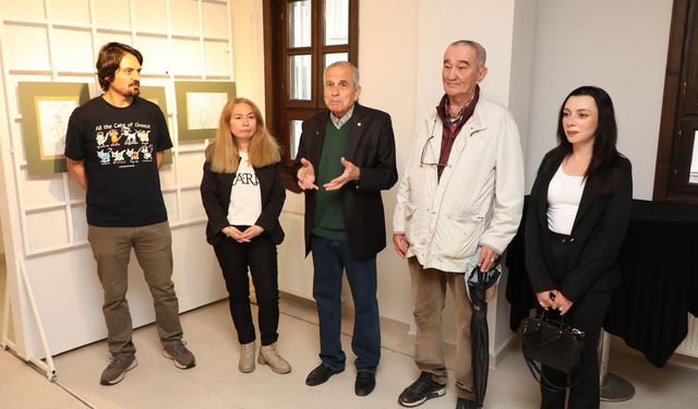Gelecek Atölyesi öğrencilerinin karikatürleri sanatseverlerle buluştu