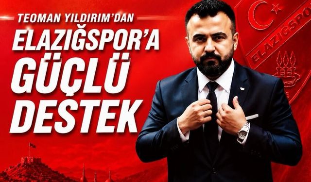 Teoman Yıldırım’dan Elazığspor’a Şampiyonluk Öncesi Önemli Destek
