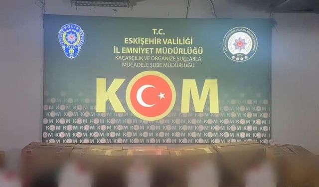 Eskişehir'de kaçak alkol operasyonu
