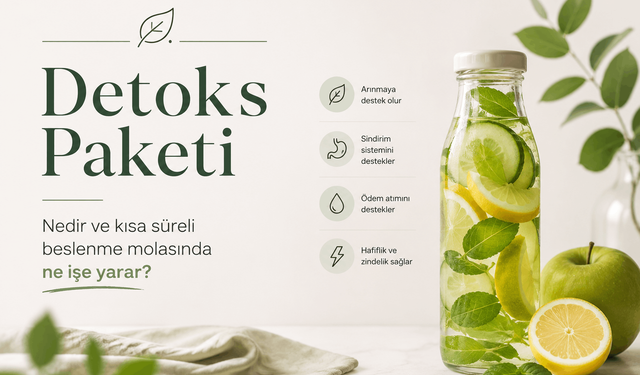Detoks paketi nedir ve kısa süreli beslenme molasında ne işe yarar?