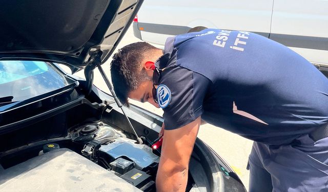 Minik dostun imdadına büyükşehir itfaiyesi yetişti