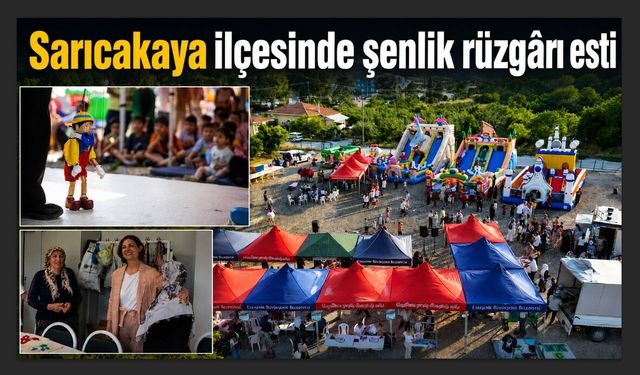 Sarıcakaya ilçesinde şenlik rüzgârı esti