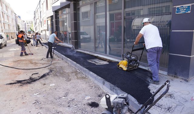 Tepebaşı’nda üstyapı çalışmaları aralıksız sürüyor