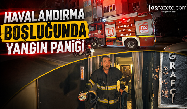 Üniversite Caddesi’nde Yangın Paniği