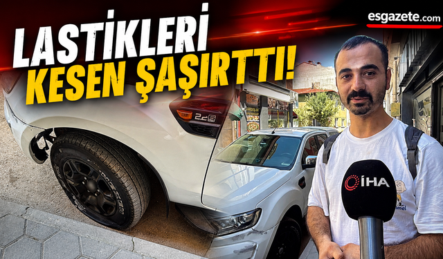 Ayrılığını kabullenemedi, aracının lastiklerini kesti