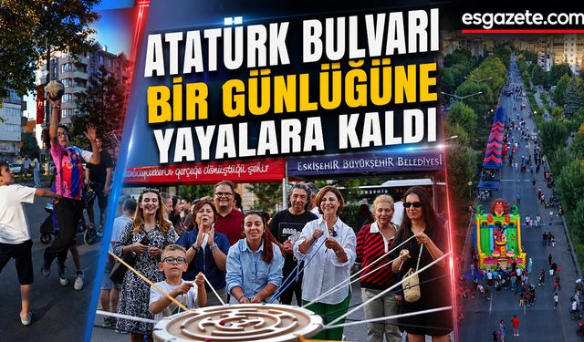 Bulvar Bu Kez Araçların Değil, Yayaların Oldu