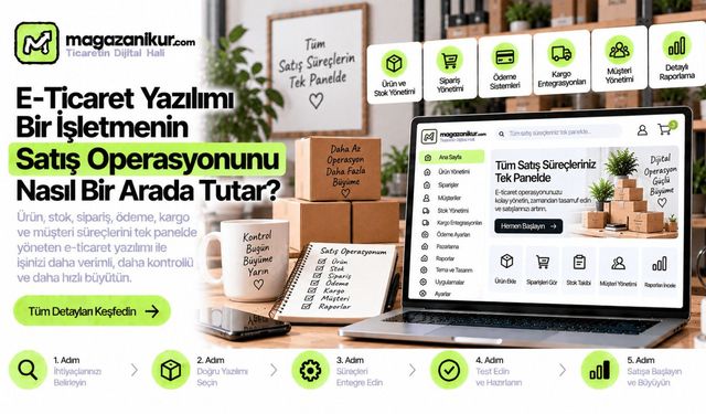 E-Ticaret Yazılımı Bir İşletmenin Satış Operasyonunu Nasıl Bir Arada Tutar?