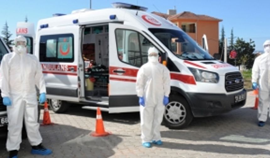 Sağlıkçılar ve ambulanslar virüsten böyle korunuyor