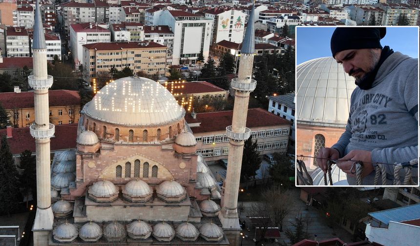Ramazan için 165 ampulle mahya hazırlandı