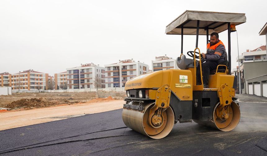 Tepebaşı’nda üstyapı çalışmaları sürüyor