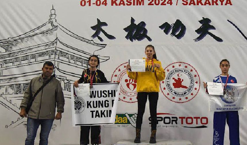 Wushu Türkiye Şampiyonası'nda büyük başarı