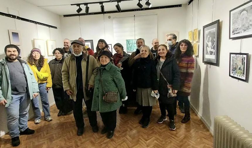Avlu sanat 3. karma sergisi açıldı