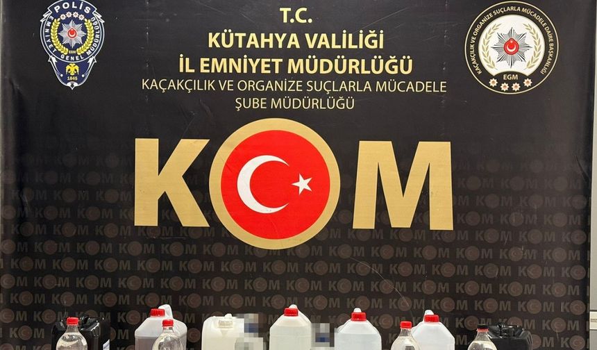 Kütahya’da sahte alkol operasyonu