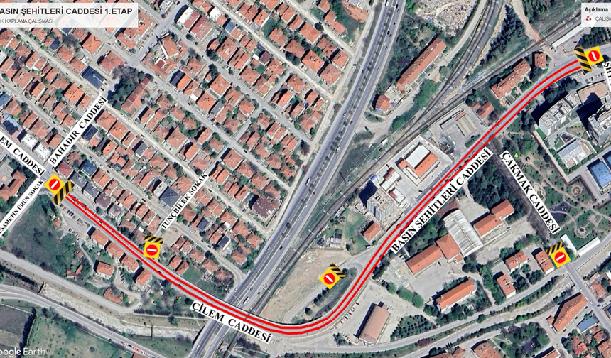 Basın Şehitleri Caddesi’ni kullananlar dikkat!