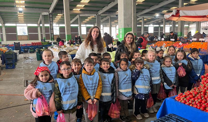 Es Çocuk Evi Öğrencileri Yerli Malı Haftası’nda Pazarda