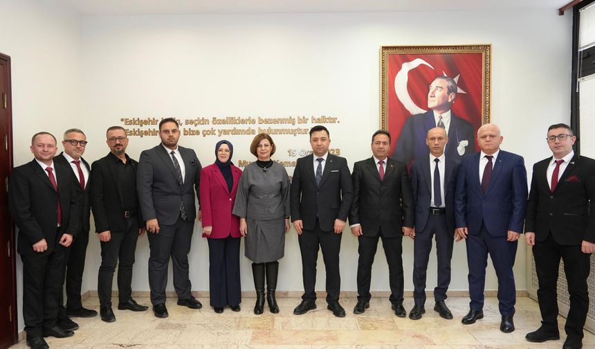 Yeni seçilen oda başkanlarından başkan Ünlüce’ye ziyaret