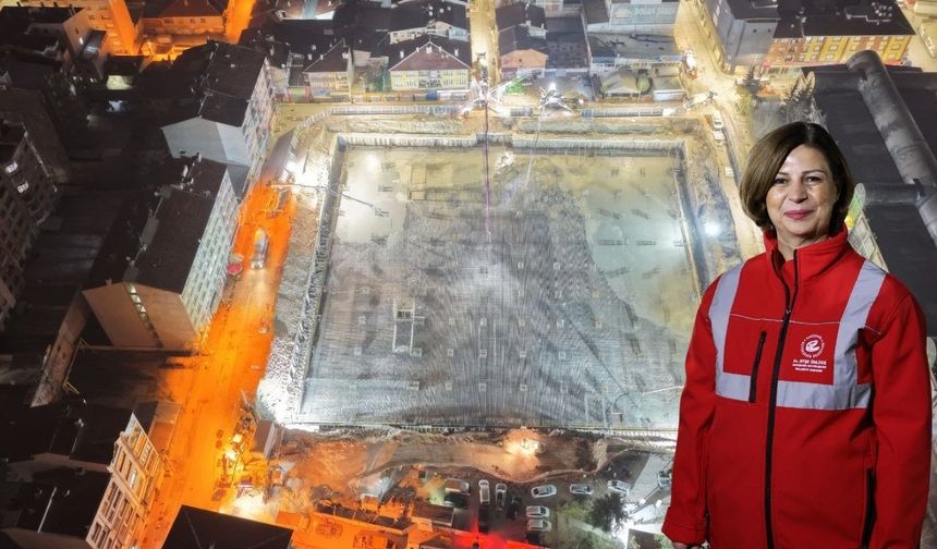 5 bin metreküplük dev beton döküldü