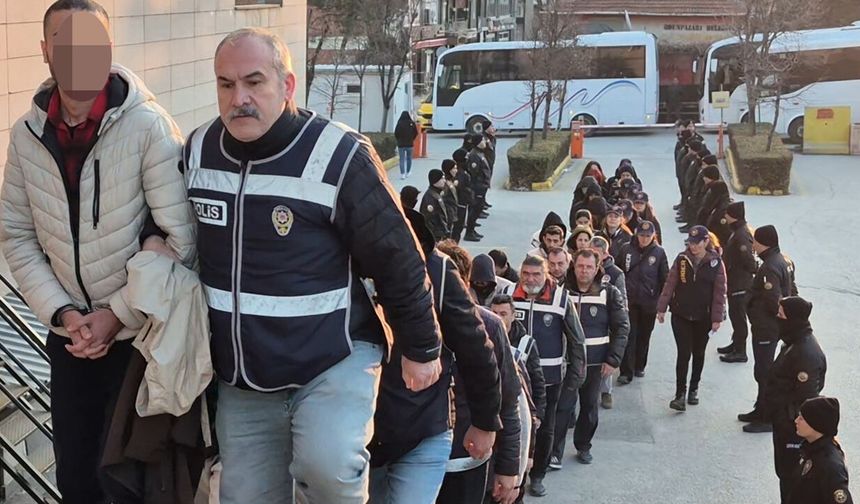 Eskişehir merkezli 18 ilde dev operasyon