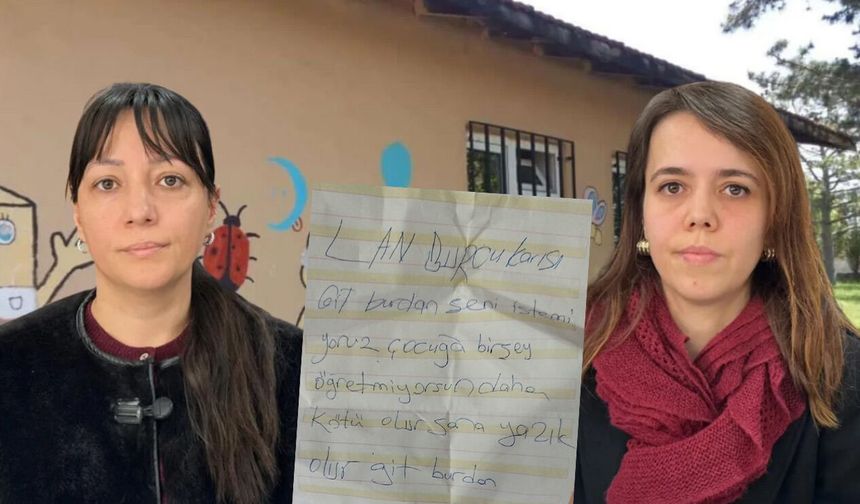 Eskişehir'de veliden öğretmenlere tehdit notu