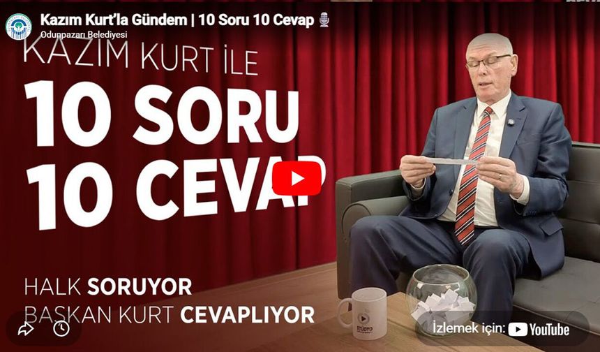 Kazım Kurt vatandaştan gelen soruları yanıtladı