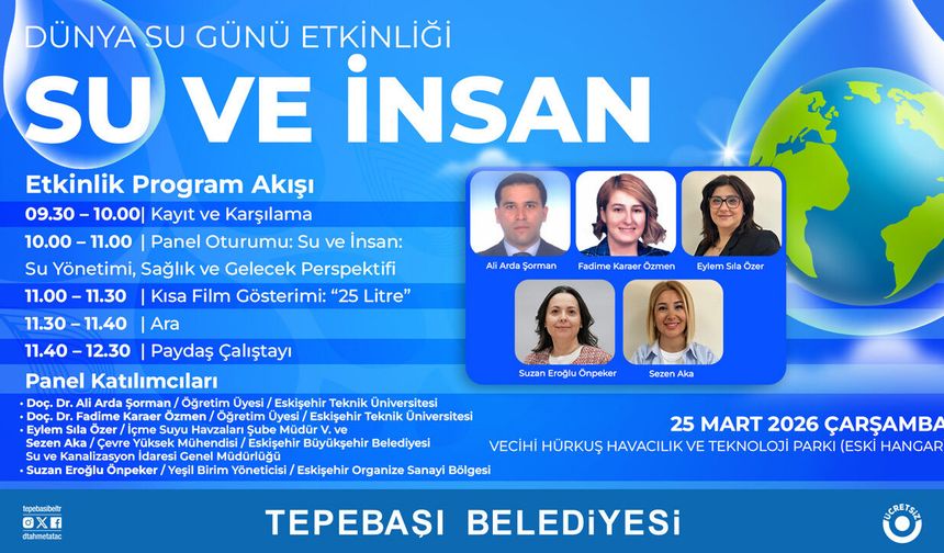 Tepebaşı Belediyesi’nden dünya su günü etkinliği