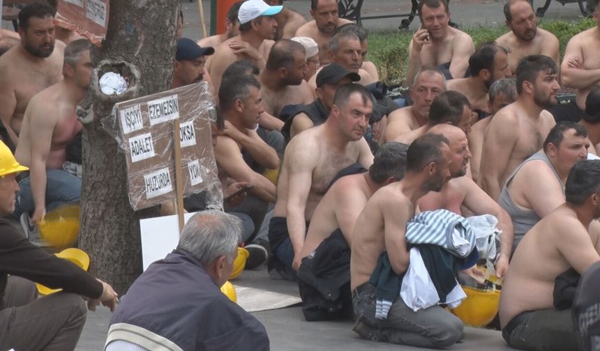 Maden işçilerinin açlık grevi 8'inci gününde devam ediyor