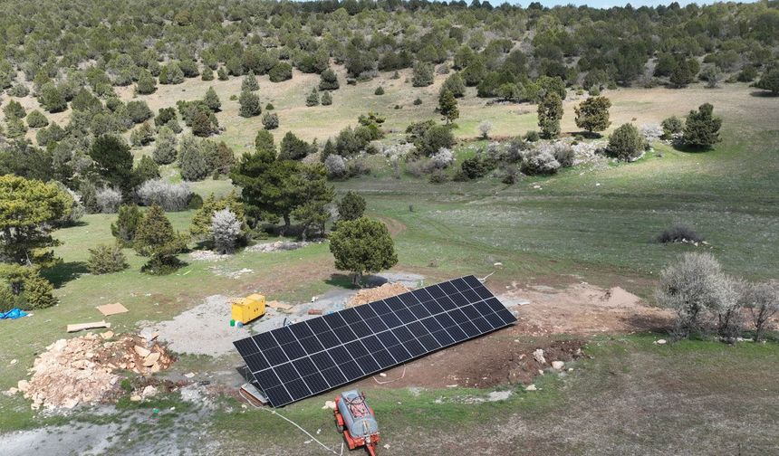 Kırsalda güneş enerjisi destekli su yatırımı