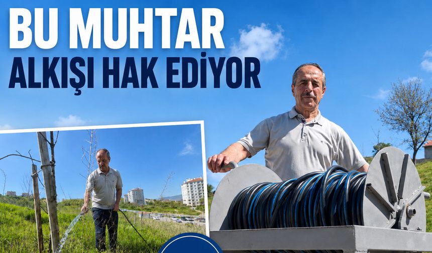 Okulun fidanları için 130 metrelik çözüm