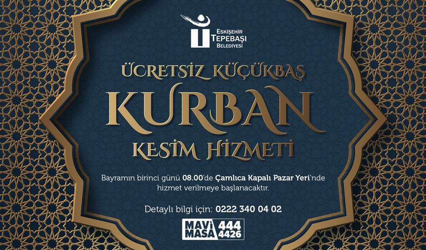 Tepebaşı’nda kesim alanı hazır