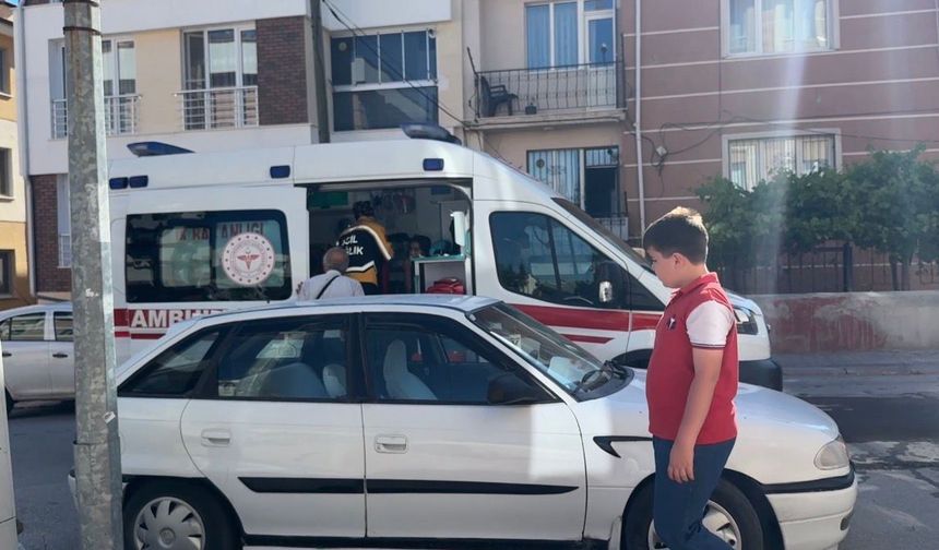 Benzin doldurulan motorlu tırpan alev aldı
