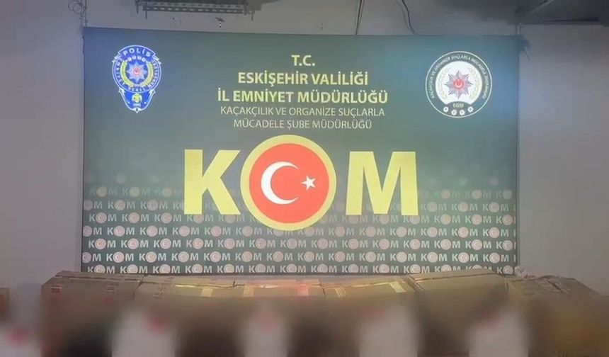Eskişehir'de kaçak alkol operasyonu