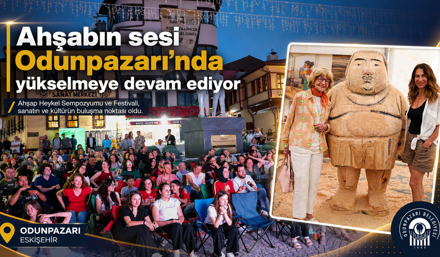 Ahşap Heykel Festivali’nde sanat, spor ve eğlence bir araya geldi