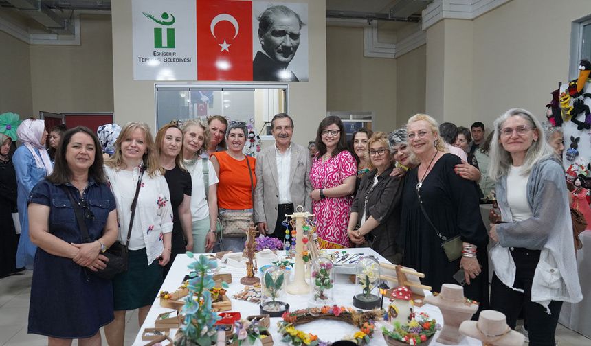 Belde evlerinde el emeği sergileri beğeni topladı