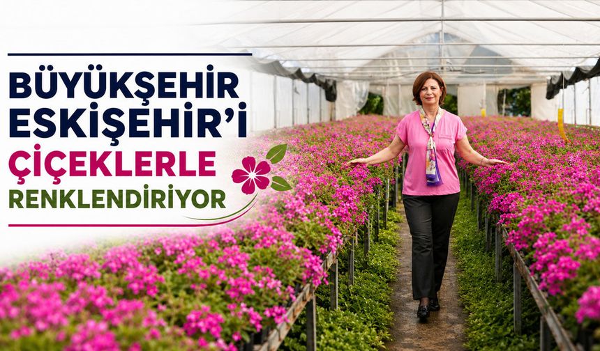 Büyükşehir kendi ürettiğiyle şehri donatıyor