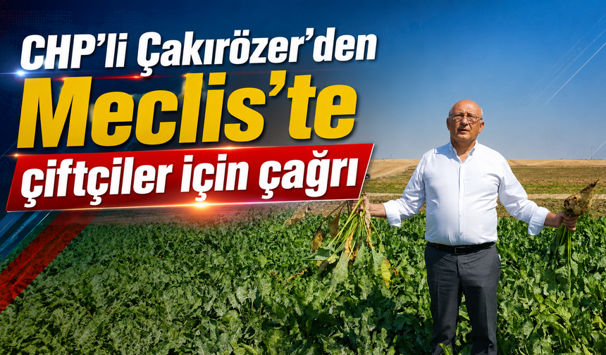 CHP’li Çakırözer’den Meclis’te çiftçiler için çağrı