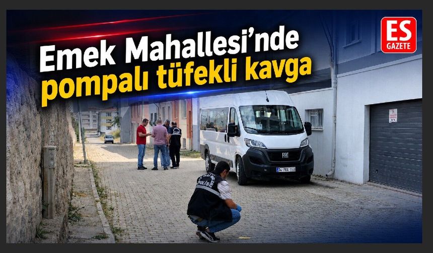 Eskişehir'de bir çocuk, bir kişiyi pompalı tüfekle vurdu