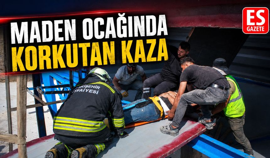 Maden işçileri taş kırma kuyusuna düştü