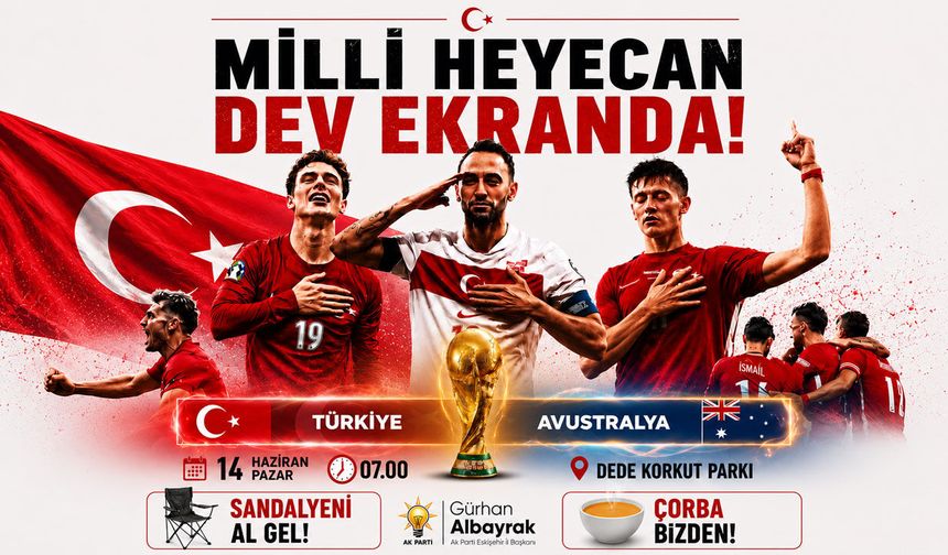 Millî Maç Dede Korkut Parkı'nda