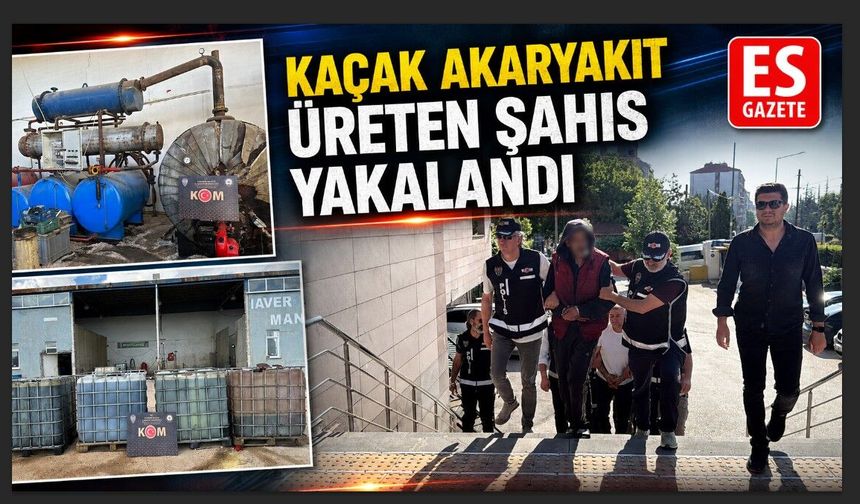 Motor yağıyla kaçak akaryakıt üretmişler
