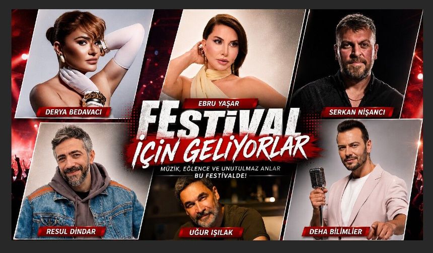 Nasreddin Hoca Kültür ve Sanat Festivali'nde Yıldızlar Geçidi