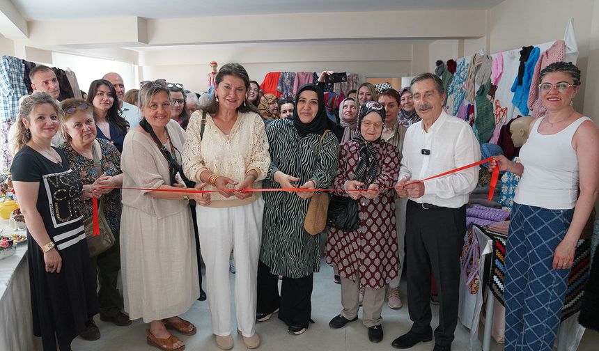 Tepebaşı'nda el emeği ürünler görücüye çıktı