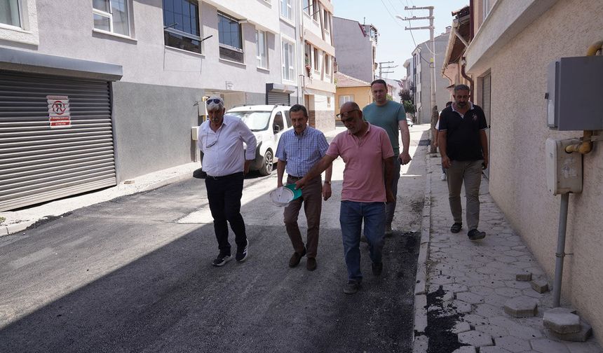 Başkan Ataç, Üstyapı Çalışmalarını Sahada İnceledi