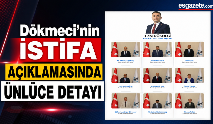 Dökmeci’den İstifa Tartışmalarına Açıklama